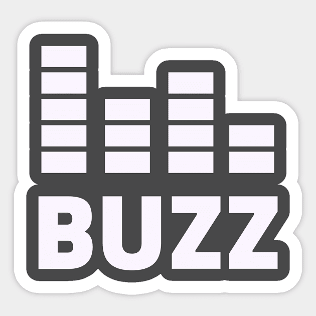 Simplistic Musical Buzz Logo Sticker by New East 